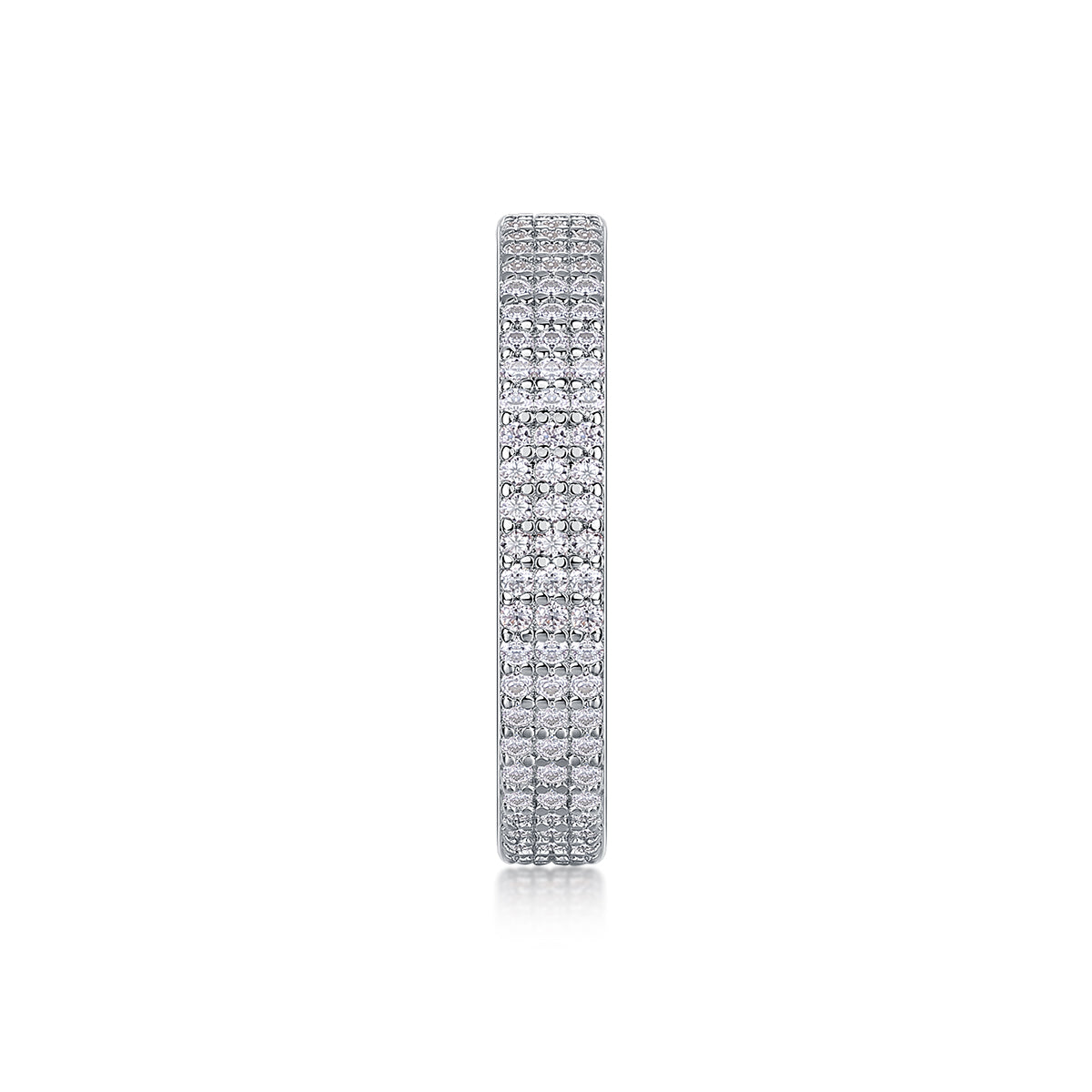 Light Up The Moments Pavé Eternity Moissanite Ring | 925 Sterling Silver