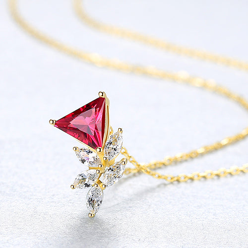 Floral Micro Pendant Necklace — Minimalist Bloom | 925 Sterling Silver