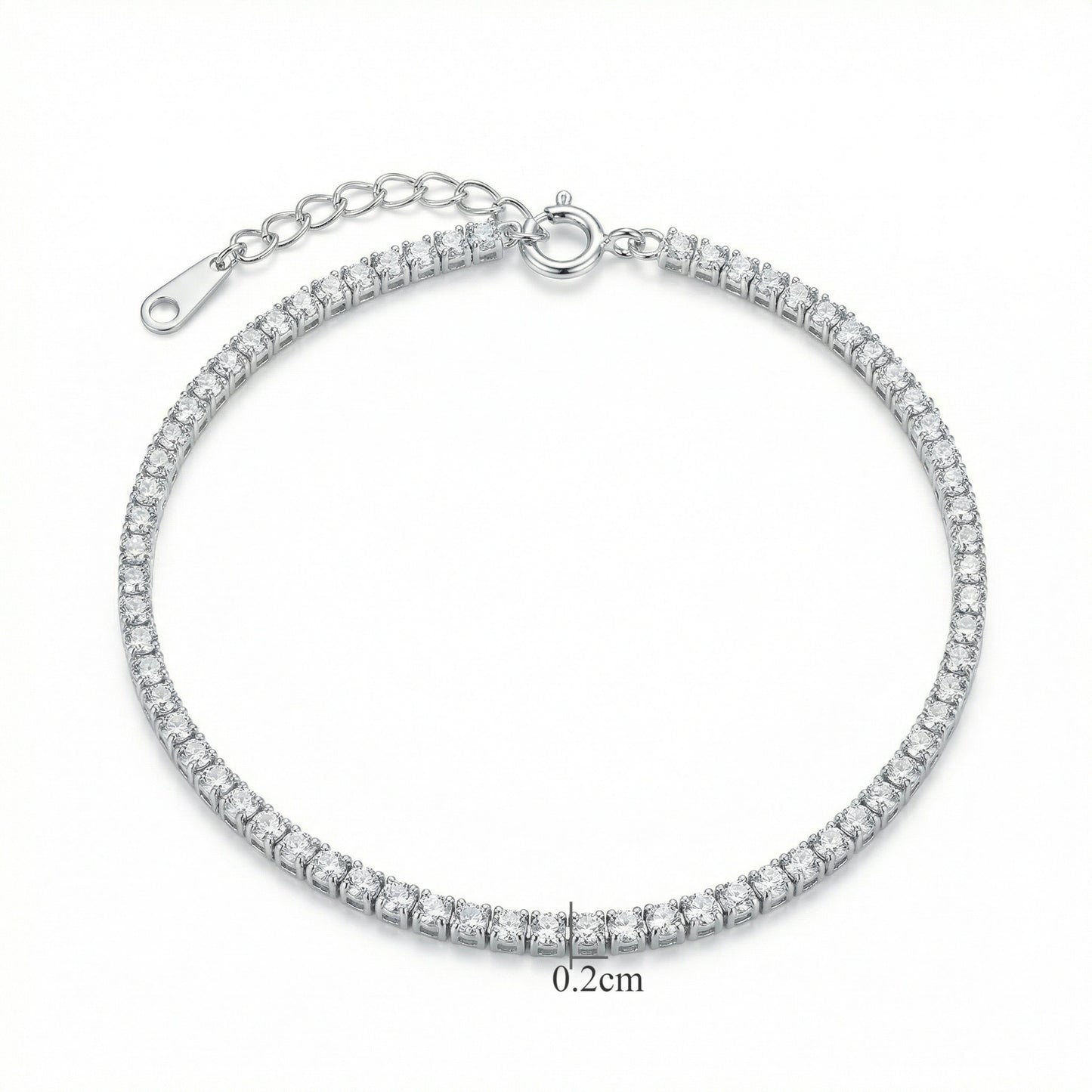 CZ Round-Cut Tennis Bracelet — Brilliant Sparkle | 925 Sterling Silver