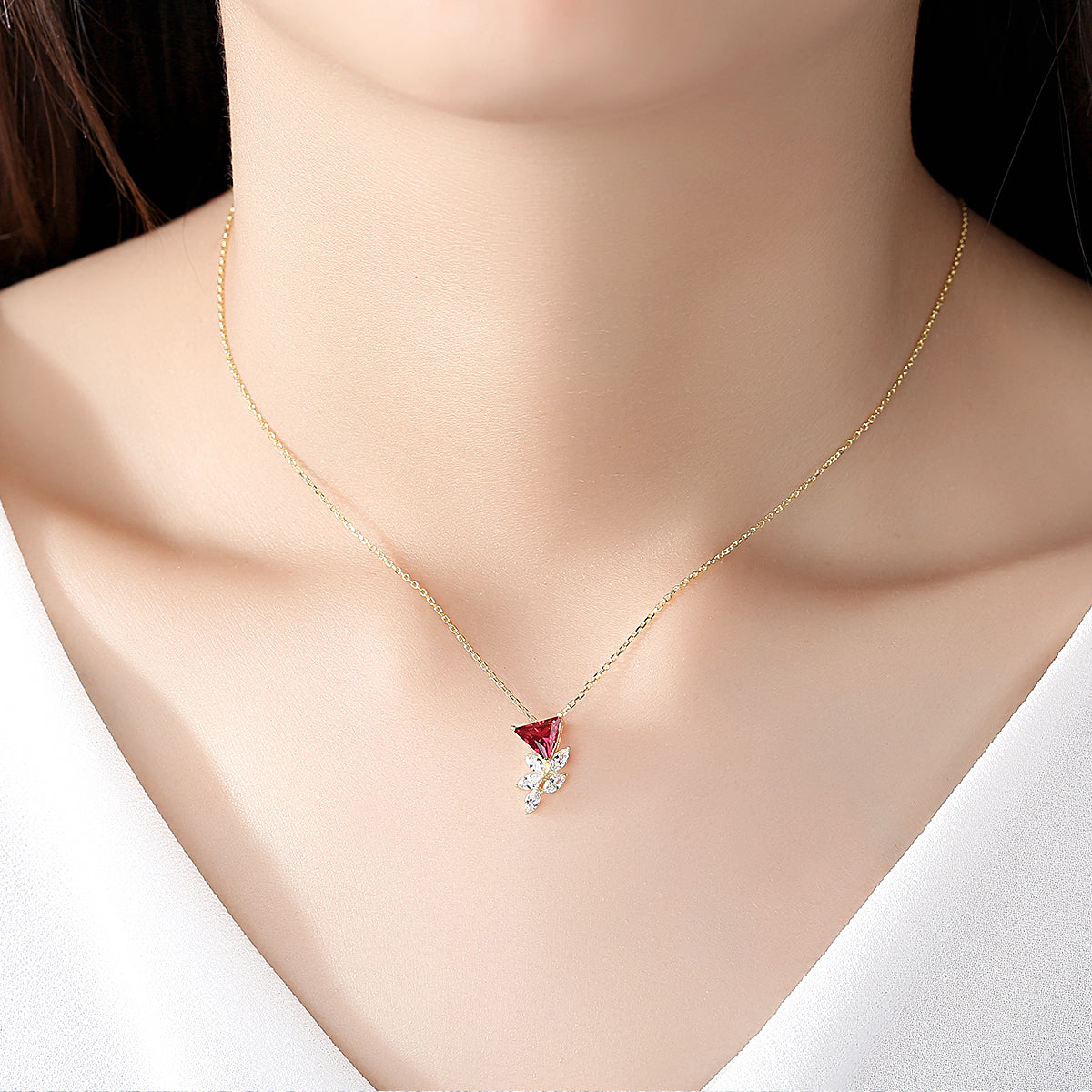 Floral Micro Pendant Necklace — Minimalist Bloom | 925 Sterling Silver