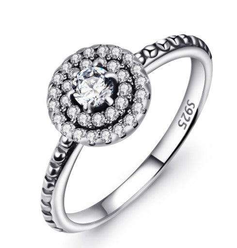 Pavé Crystal Diamante Ring — All-Over Sparkle | 925 Sterling Silver