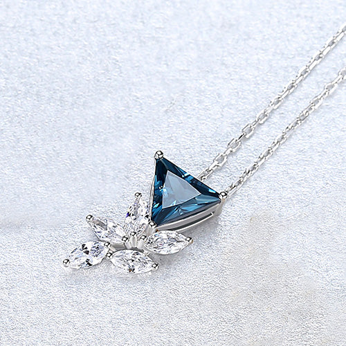 Floral Micro Pendant Necklace — Minimalist Bloom | 925 Sterling Silver