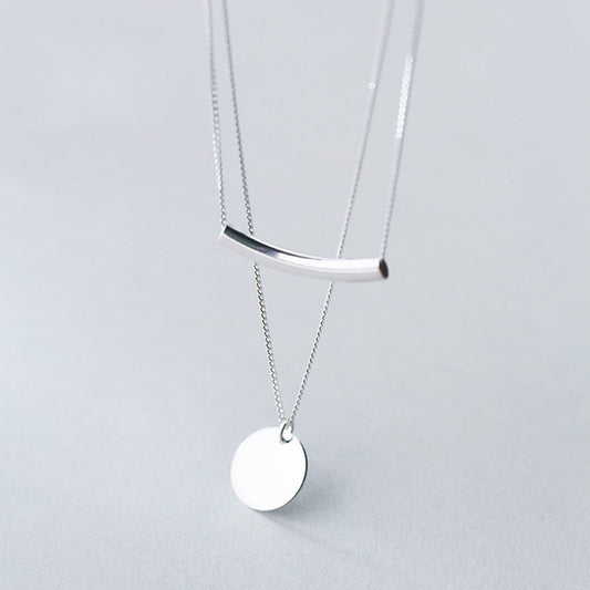 Coin Charm Layered Necklace — Curated Stack | 925 Sterling Silver