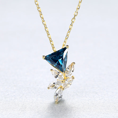 Floral Micro Pendant Necklace — Minimalist Bloom | 925 Sterling Silver