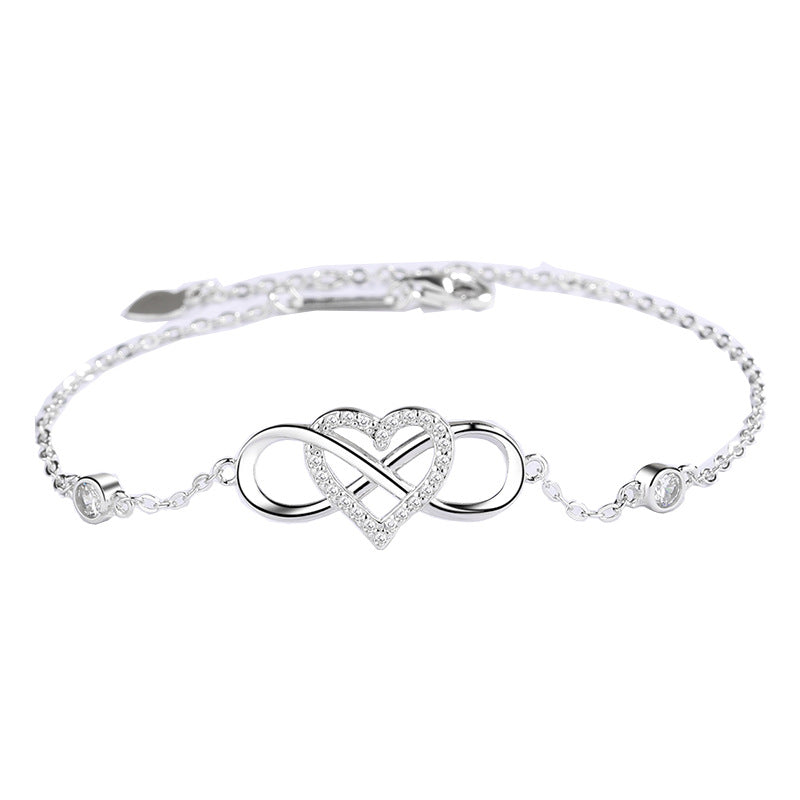 Crystal-Set Fashion Bracelet — Modern Glamour | 925 Sterling Silver