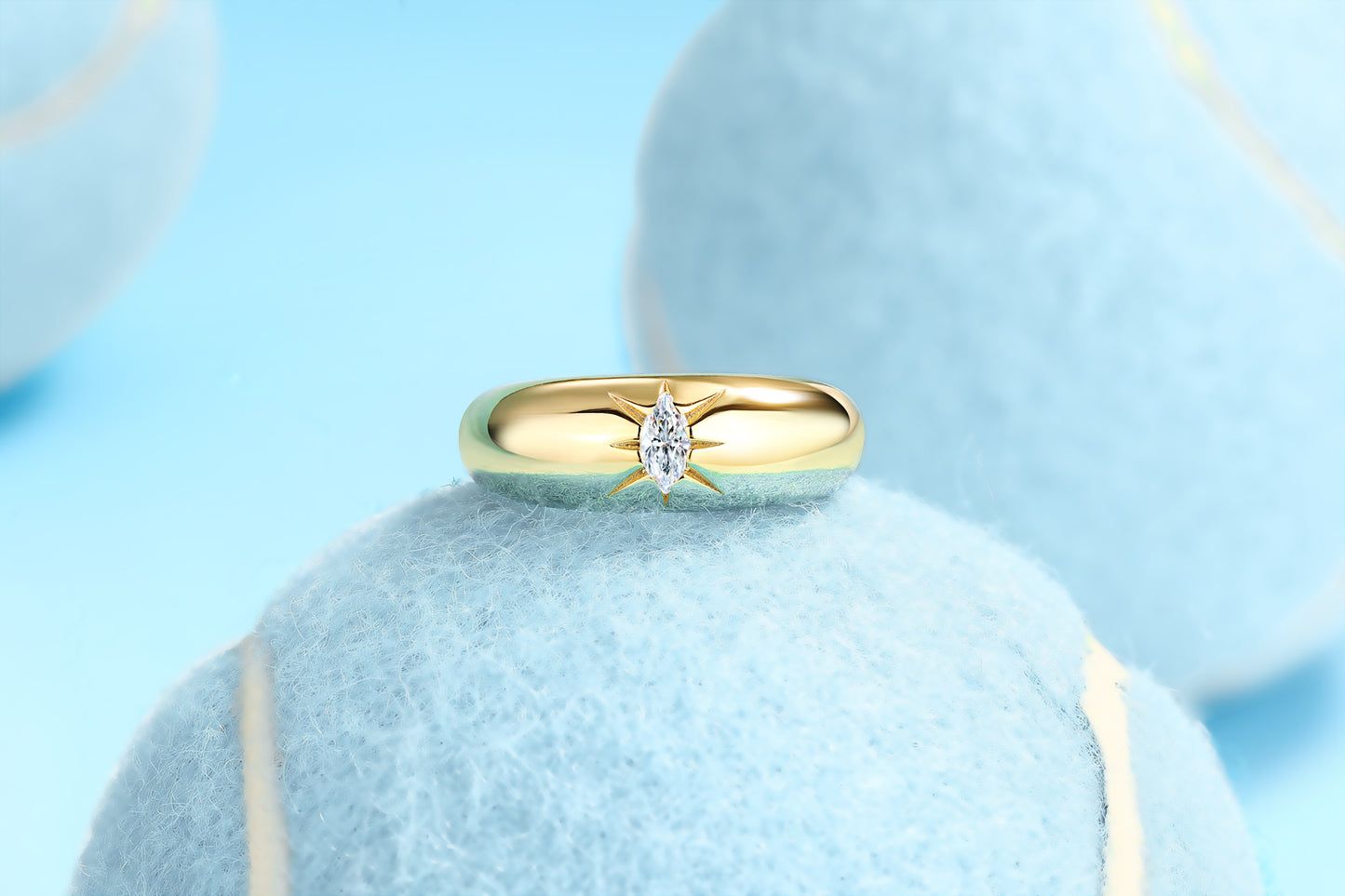 Eight-Prong Radiance Moissanite Solitaire Ring | 925 Sterling Silver