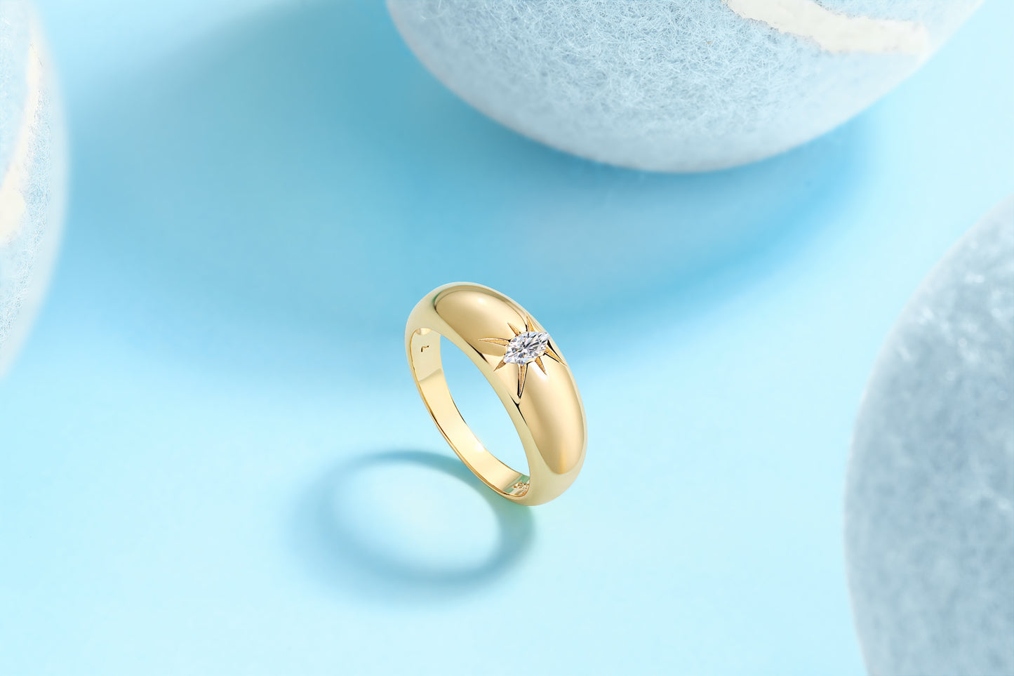Eight-Prong Radiance Moissanite Solitaire Ring | 925 Sterling Silver