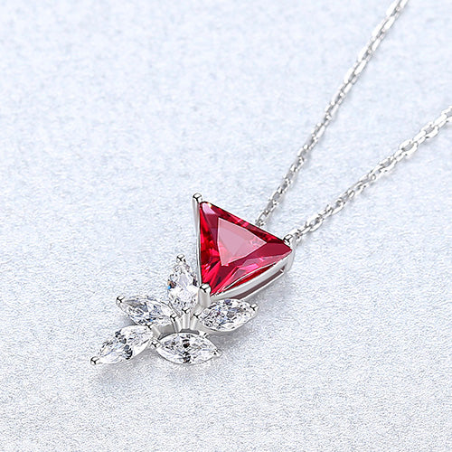 Floral Micro Pendant Necklace — Minimalist Bloom | 925 Sterling Silver
