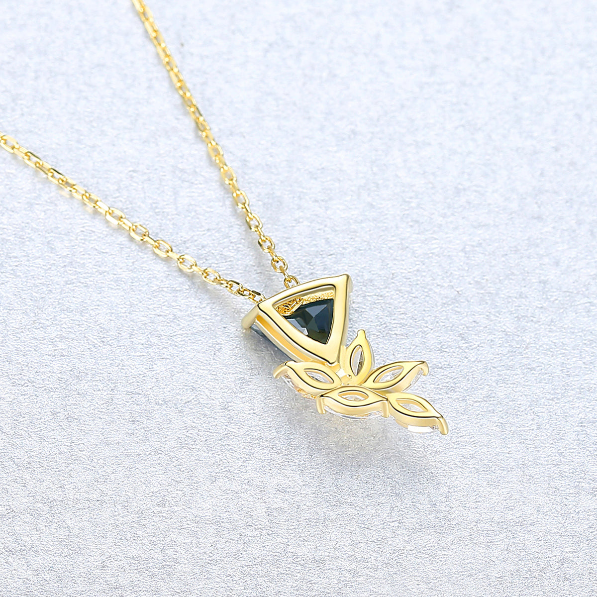 Floral Micro Pendant Necklace — Minimalist Bloom | 925 Sterling Silver