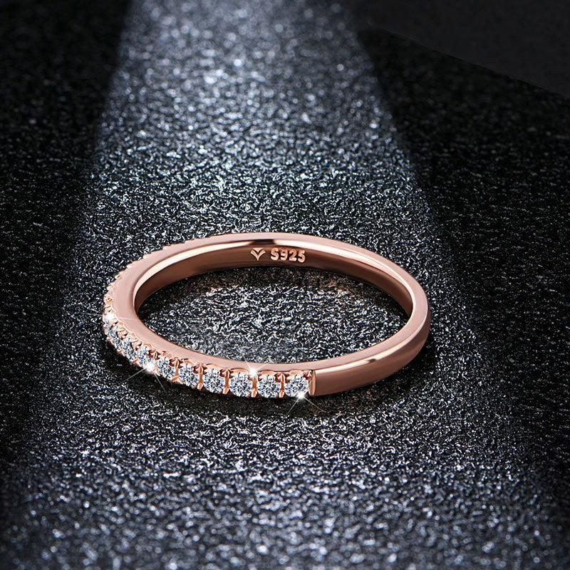 Starry Moissanite Ring — Celestial Sparkle | 925 Sterling Silver