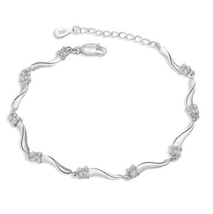 Floral Chain Bracelet — Delicate Daily Wear | 925 Sterling Silver