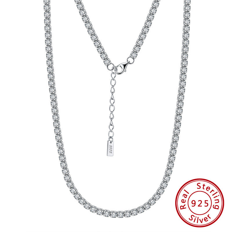 Zircon Tennis Necklace — Continuous Brilliance | 925 Sterling Silver