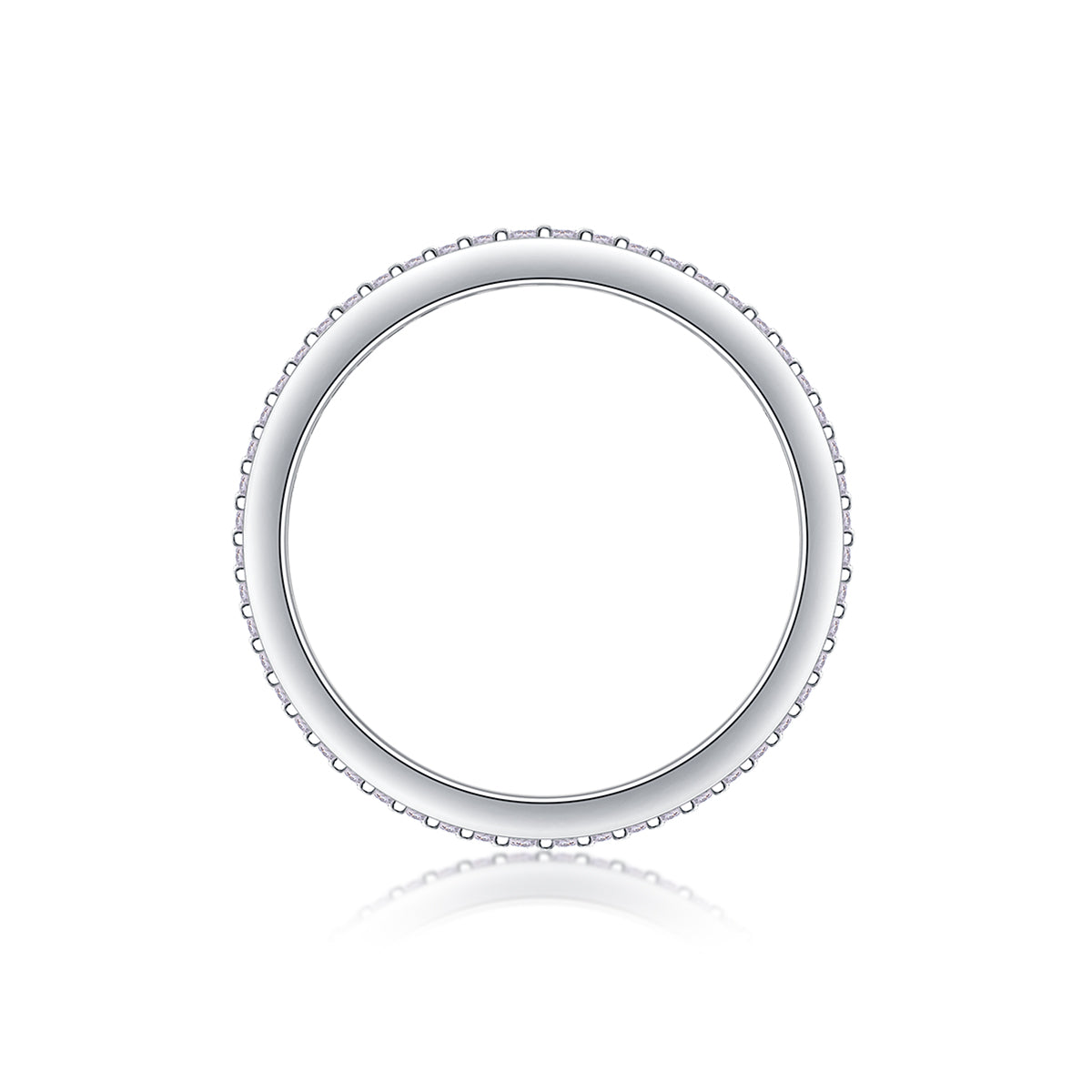 Light Up The Moments Pavé Eternity Moissanite Ring | 925 Sterling Silver