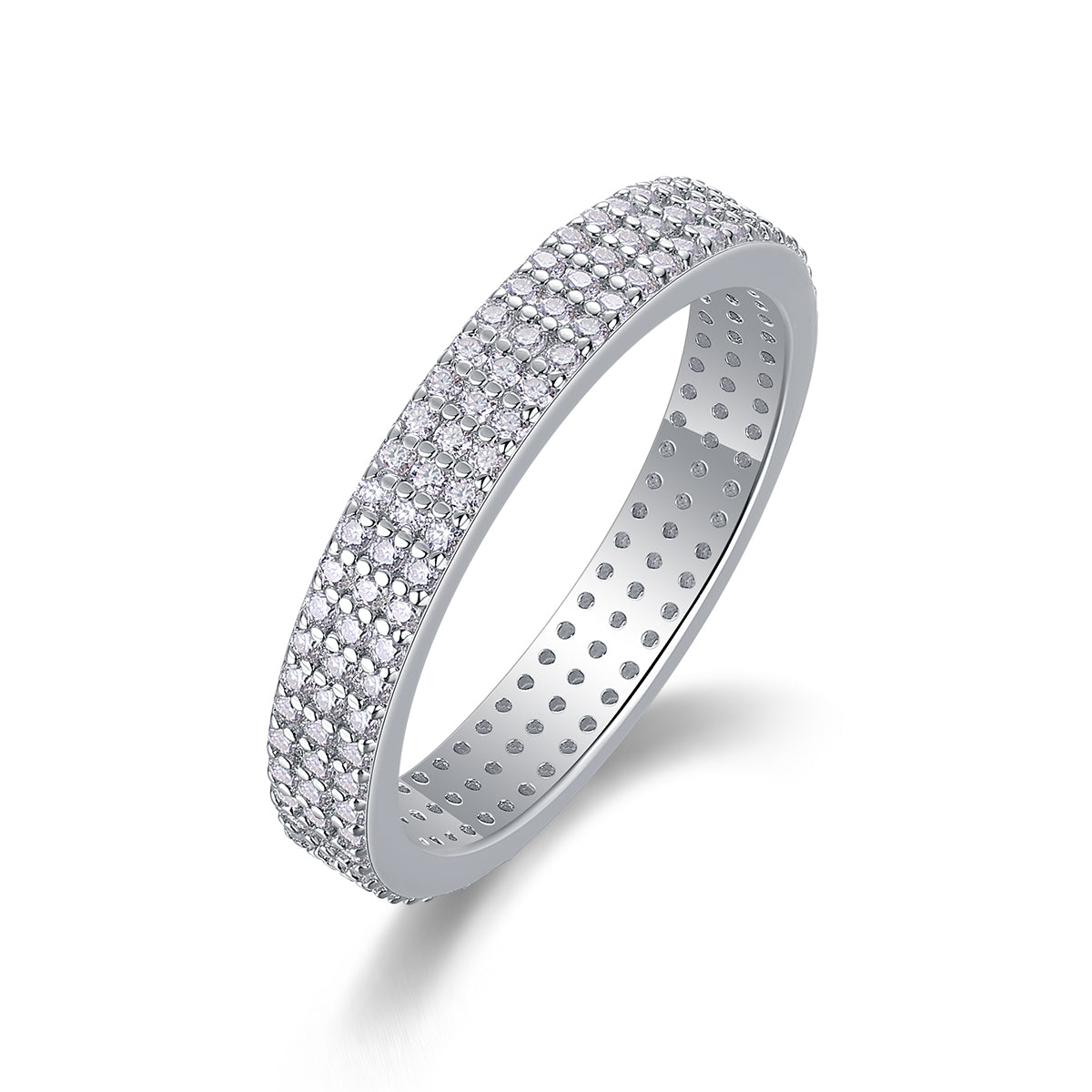 Light Up The Moments Pavé Eternity Moissanite Ring | 925 Sterling Silver