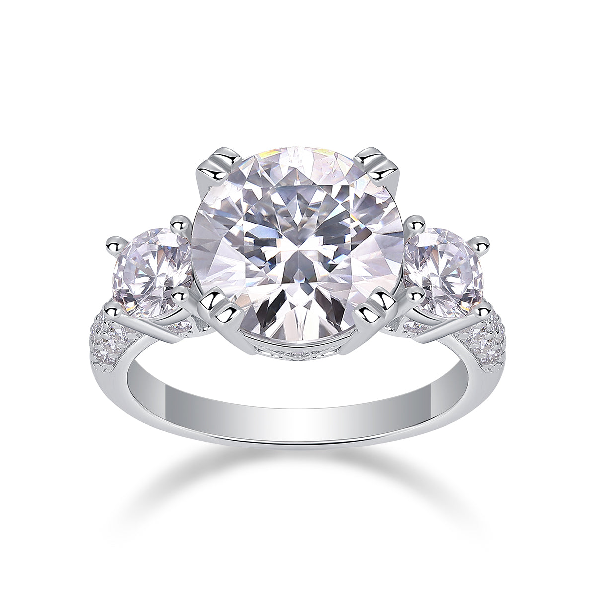 Dazzling Stars 5-Carat Moissanite Statement Ring