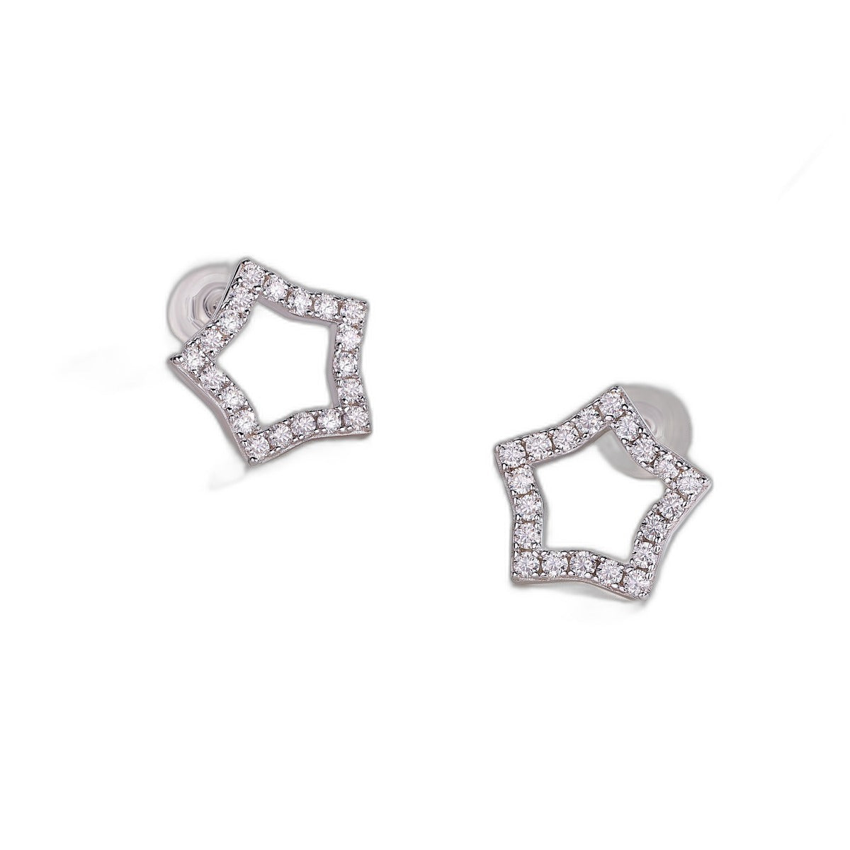 Tonight New Star Stud Earrings — white background