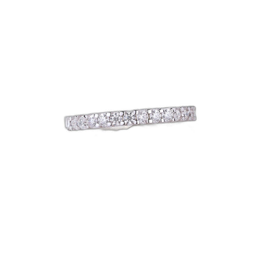 Wish Pave Moissanite Band Ring — white background
