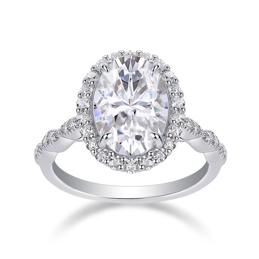 Bright Moon Moissanite Ring