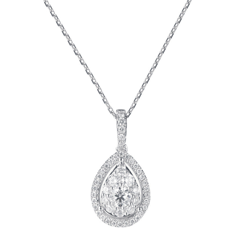 Clover Diamond Pendant Necklace — Lucky Sparkle | 925 Sterling Silver