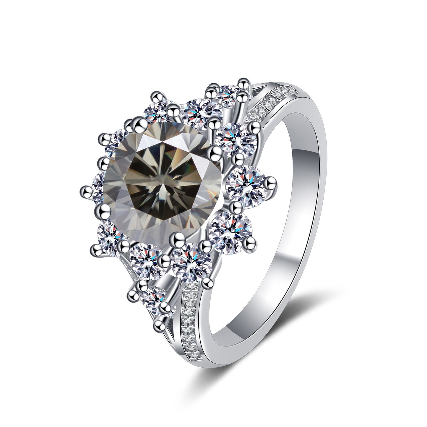 Moissanite Ring side profile