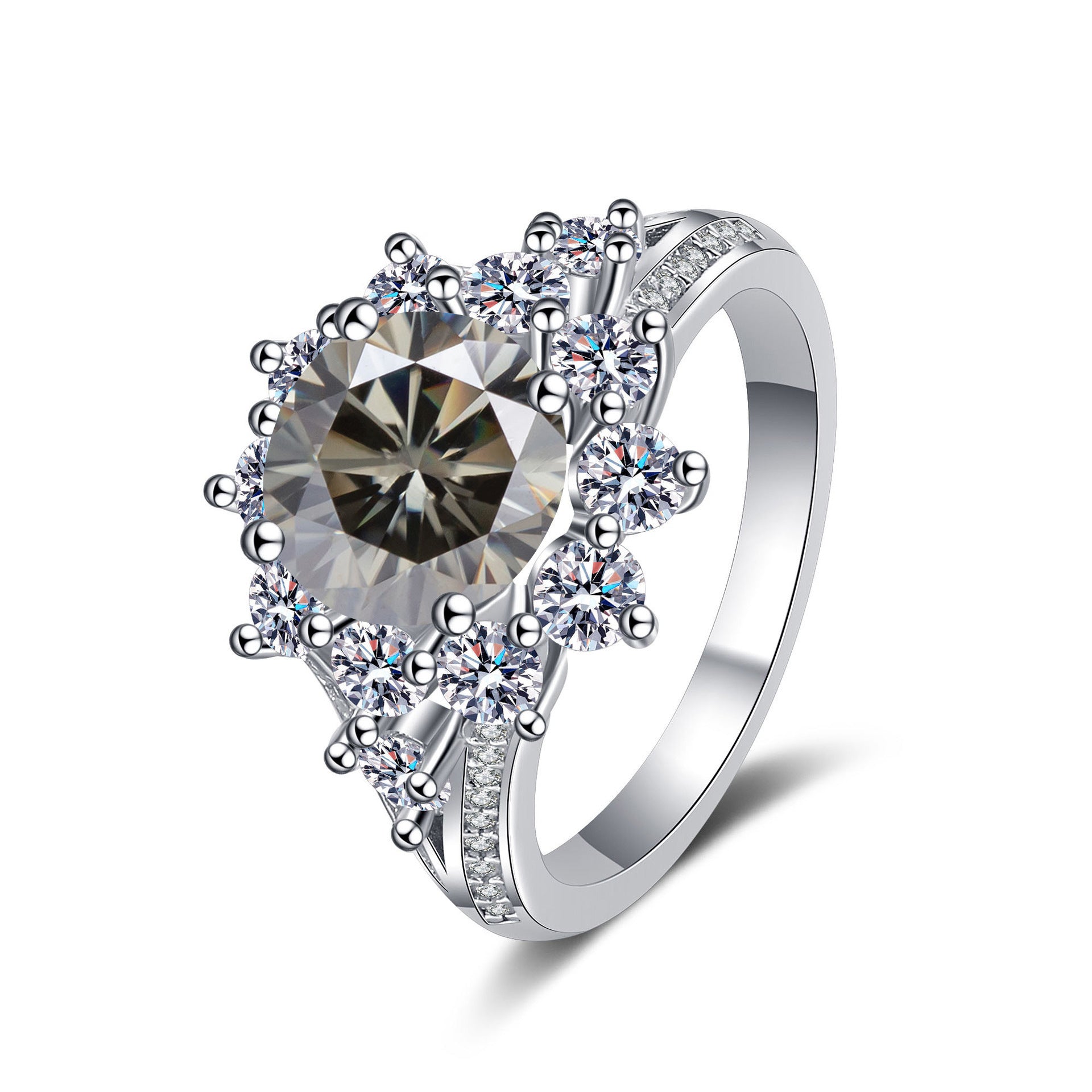 Moissanite Ring side profile