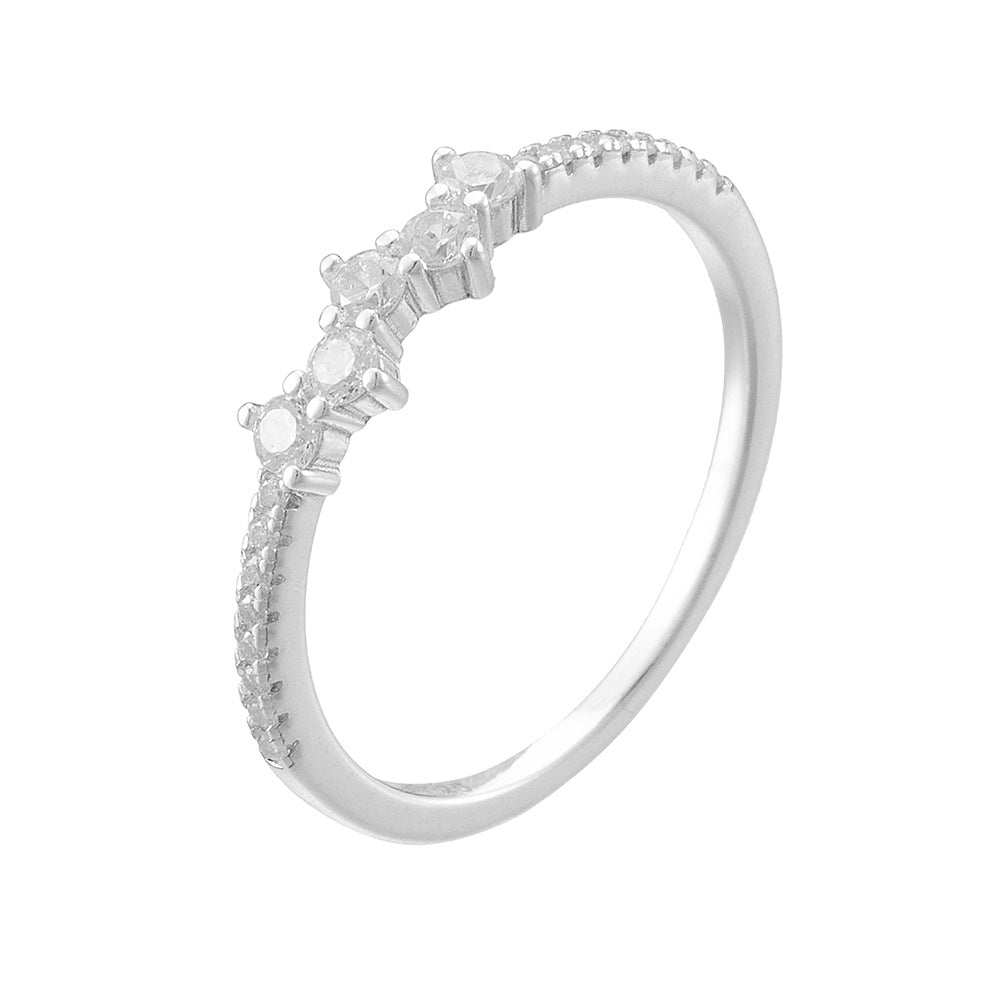 Micro-Pavé Zircon Band Ring — Eternity Sparkle | 925 Sterling Silver