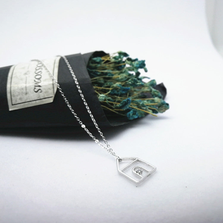 Tiny House Charm Pendant Necklace | 925 Sterling Silver