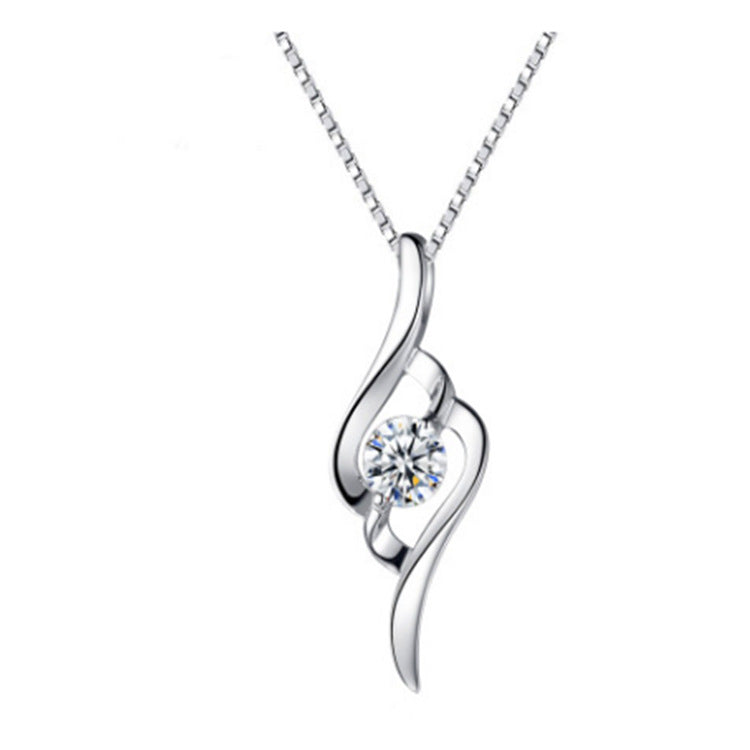 Clover Diamond Pendant Necklace — Lucky Sparkle | 925 Sterling Silver