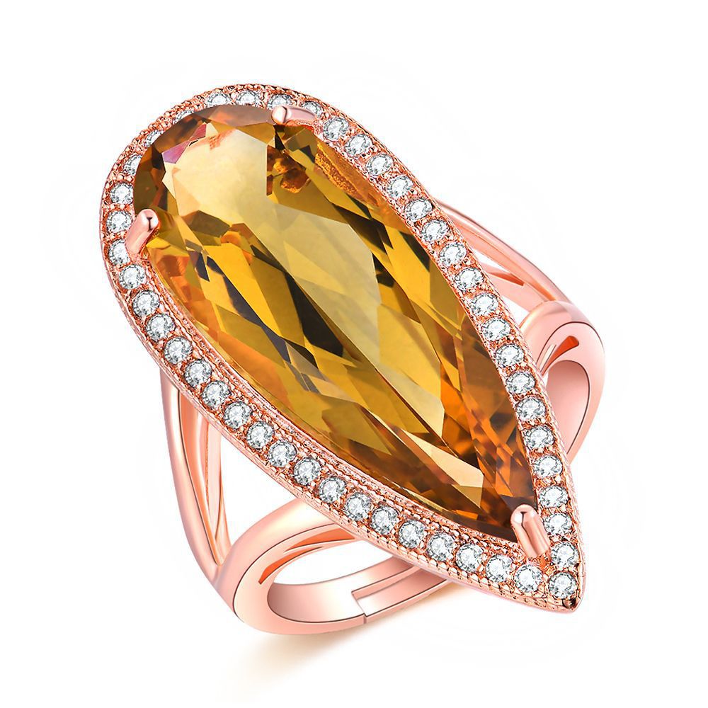 Pear-Cut Citrine Pendant Necklace — Sunlit Glow | 925 Sterling Silver