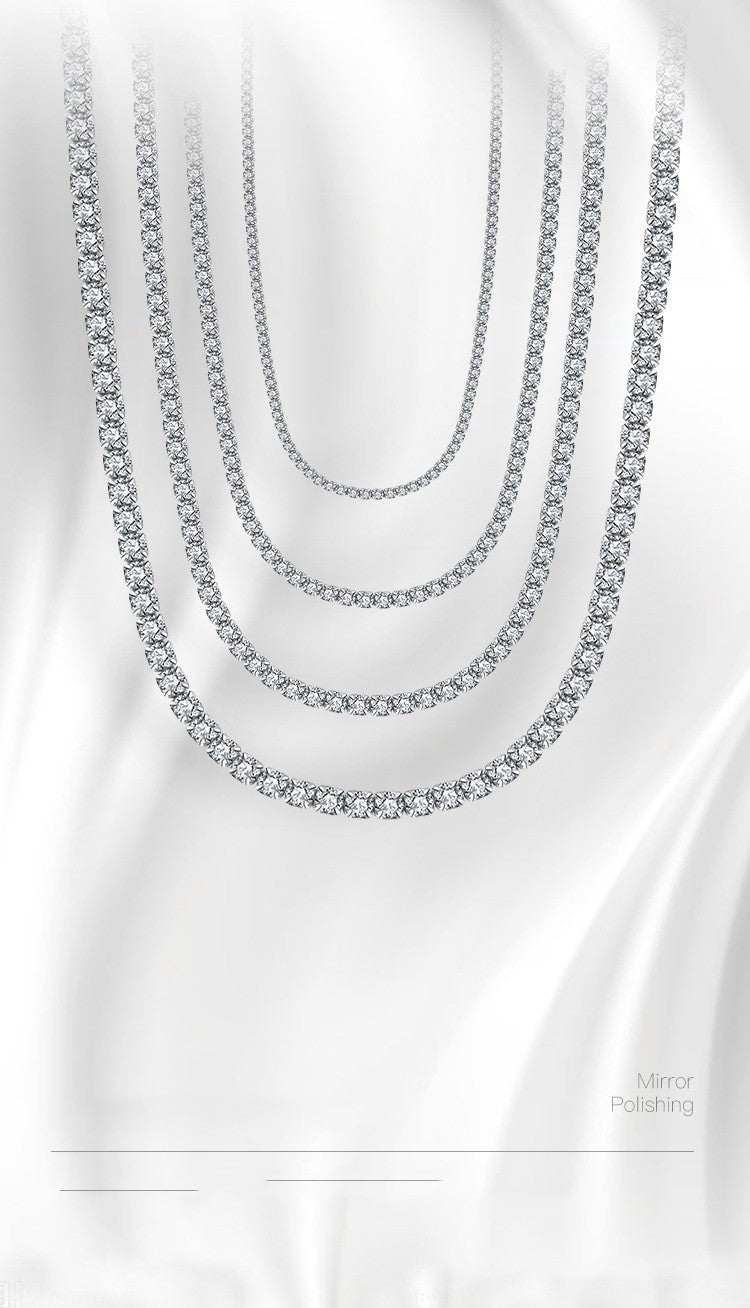 Zircon Tennis Necklace — Continuous Brilliance | 925 Sterling Silver