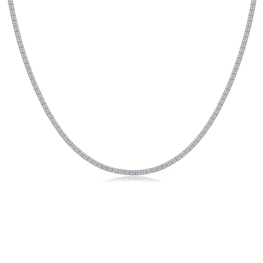 Winter Lake luxury moissanite pendant necklace in 925 sterling silver