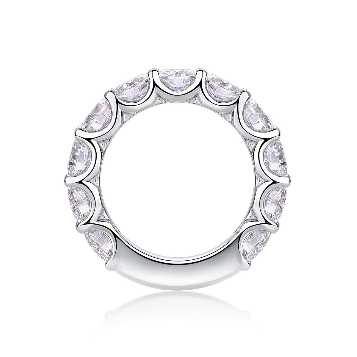 Dazzling Moments Eternity Moissanite Ring | 925 Sterling Silver