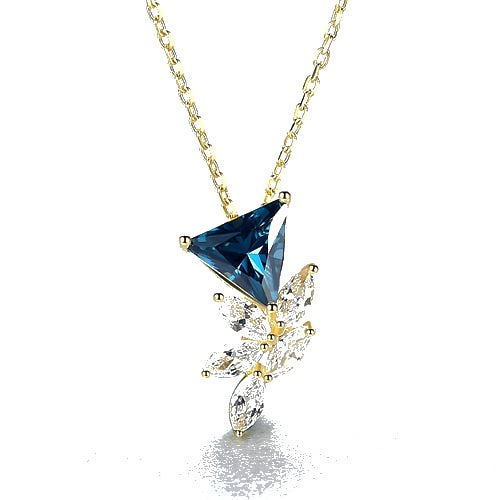 Floral Micro Pendant Necklace — Minimalist Bloom | 925 Sterling Silver