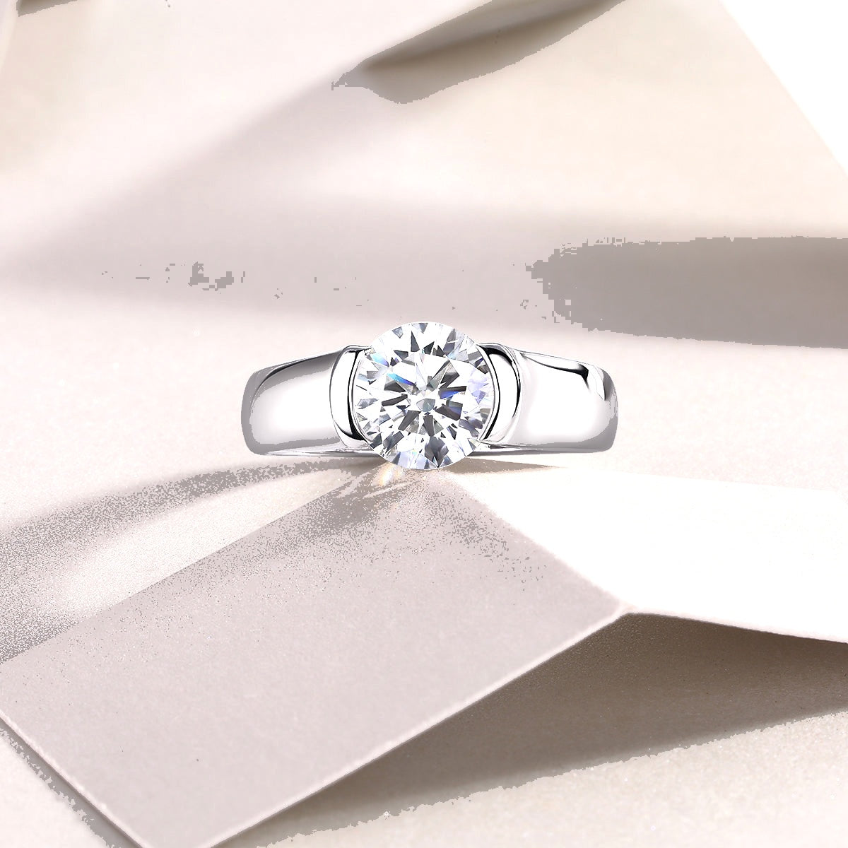 Love of Your Life Moissanite Wedding Ring | 925 Sterling Silver