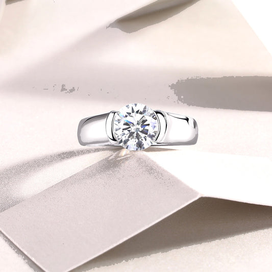 Love of Your Life Moissanite Wedding Ring | 925 Sterling Silver